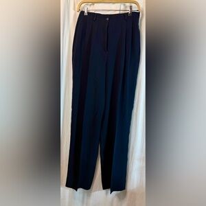 Anne Klein Dark Blue Dress Pants